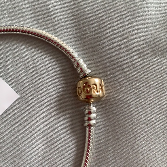 14K Gold Clasp Pandora Bracelet - Picture 3 of 7